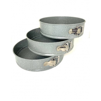 Набор форм для выпечки 3 шт с мраморным покрытием A-PLUS 0036