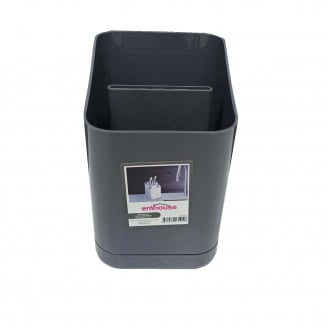 Лоток для столових приладів Emhouse 11х12х h-17 см пластик Сірий EP-910