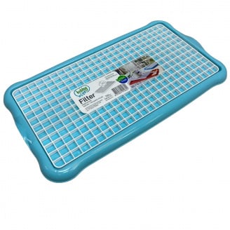 Сушка для посуды 22,4х40,5х1,6 см Hobby Life 04 1311 голубой с белым