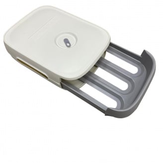 Контейнер-органайзер для зберігання яєць 29х21х7,5 см Stenson R30901 білий