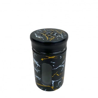 Емкость для специй 5х8,4 см Stenson MT-4231 черный мрамор