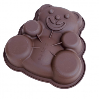 Форма силиконовая для выпечки Мишка 24х24х4,7 см Lessner Chef Choco 10248