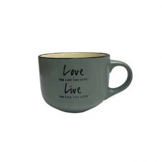 Чашка керамическая 550 мл 1 шт Ardesto Way of life AR3478BL