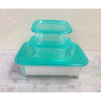 Набор пищевых контейнеров 3 пр (380 мл, 380 мл, 1970 мл) Luminarc Keep n Box Lagoon P0730