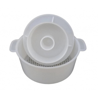 Форма для сиру із пресом до 1,3 кг пластикова Консенсус 2696