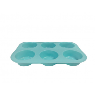 Силиконовая форма Empire для выпечки мафинов 25х17х3 см Голубой EM-7100