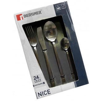 Набор столовых приборов 24 предмета Bergner Nice BG-5360-MM