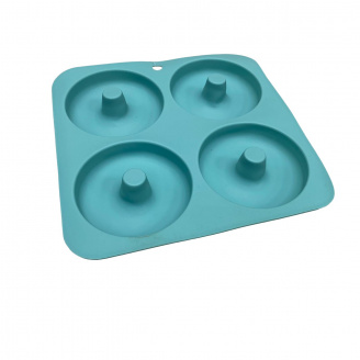 Форма для донатів силіконова 23,5х23,5х2 см A-PLUS 176BM блакитний