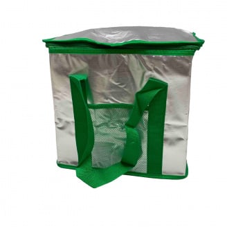 Термосумка Easy Gifts 34х21х33 см сріблясто-зелений Stenson R28798