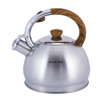 Чайник із нержавіючої сталі зі свистком 2 л Kamille KM-0694N
