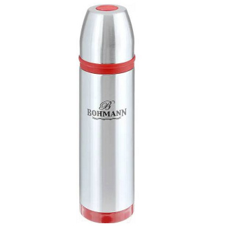 Термос питний з нержавіючої сталі 800 мл Bohmann BH-4491 сталевий/червоний