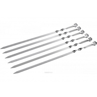 Набір шампурів із сталі 6 шт 60,5 см A-PLUS 1834