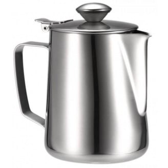 Молочник із нержавіючої сталі з кришкою 600 мл Kamille KM-4386