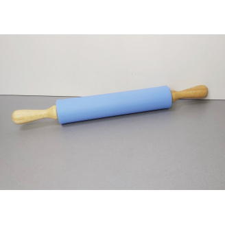 Силіконова качалка 43 х 5.5 см з дерев'яними ручками Синя Stenson 2993