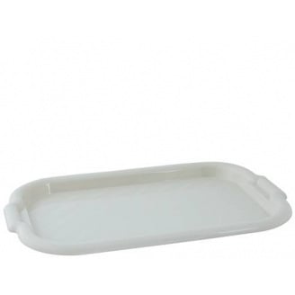 Піднос пластиковий Алеана прямокутний 45*30*4 біла троянда 168039