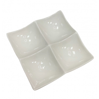 Менажниця квадратна фарфорова 16,7х16,7 см Stenson 4172-6,5