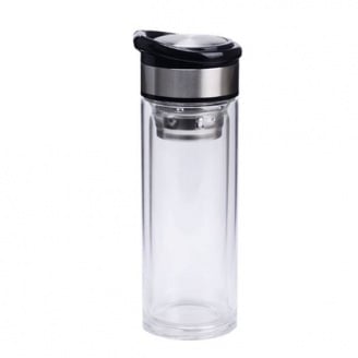 Термос стеклянный с двойной стенкой 390 мл S&T 8013-1