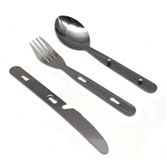 Набір туристичний у чохлі (ложка, ніж, виделка) Stenson 190042