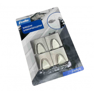 Набір гачків квадратних металевих 4 шт Feniks 42098