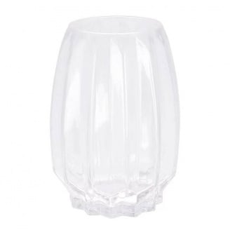 Ваза скляна Scandinavia 20 см прозора Bona Di 527-792