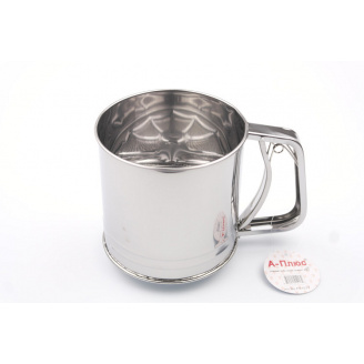 Кухоль-сито A-PLUS з нержавіючої сталі d-12 см h-13 см 500 мл 1017