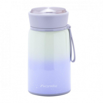 Термос харчовий Kamille 800 мл із нержавіючої сталі фіолетово-зелений КМ-2097