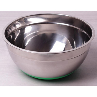 Миска Kamille d-28 х 13 см из нержавеющей стали с силиконовым дном Kam-4351