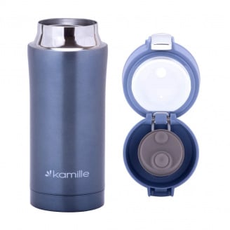 Термос Kamille 320 мл із нержавіючої сталі блакитний КМ-2087