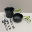 Набір туристичного посуду із зеленими ручками Cooking Set DS-101/6017 Фастів