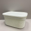 Кошик з кришкою 33х24х16,5 см 9 л Ucsan Plastik М-1164 білий Самбір