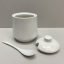 Сахарница керамическая с ложкой h-11 см Maestro MR-20002-09 White Ровно