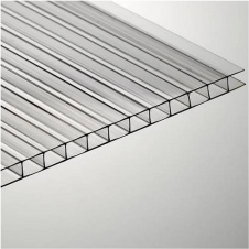 Сотовый поликарбонат эконом 6 mm прозрачный 