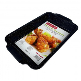 Форма для випікання 46х30х6 см чорний Kamille KM-6027A