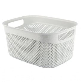 Корзина без крышки Ucsan 33*24*16,5 см 9 л М-164 белая