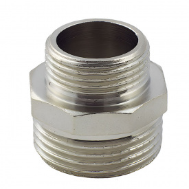 Ниппель редукционный FADO 2"x1 1/2" НН никелированная латунь