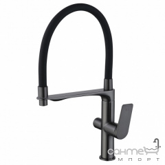 Смеситель для кухни с гибким изливом и изливом для фильтрованной воды Qtap Vlasta New QTVLA364GMB45649 Михайловка