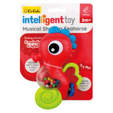 Погремушка музыкальная Ks Kids Морской конек со свет эфф KIT23004 16 x 10 x 3.5 см Разноцветный (6603152)