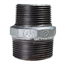 Ниппель редукционный чугунный оцинкованный B.C 1 1/2” х 1 1/4”