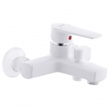 Змішувач для ванни PLAMIX Leo-009 White (без шланга та лійки) (PM0555)