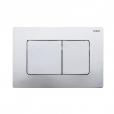 Панель змиву пластикова Koer KT-0602-01 квадратна Хром KR5178