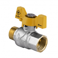 Кран шаровый 1/2" ГШБ ГАЗ (NF.722) NOLF (NF2951)