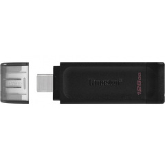 Flash Drive Kingston DT70 128GB, Type-C, USB 3.2 (6579622) Вишневе
