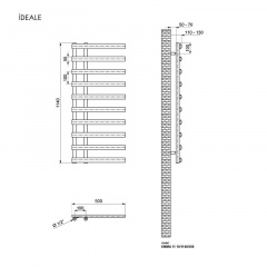 Рушникосушка Ideale Emma 11 10/1140/500 білий Шостка