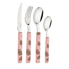 Набор столовых приборов Tramontina Bliss pastel pink 16 предметов (6710779) Ужгород