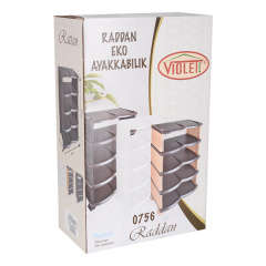 Етажерка для взуття Violet House Еко Black Роттанг (6700597) Одеса