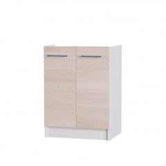 Кухонный модуль нижний Эверест Эко 600 ясень шимо светлый+белый (без столешницы) 60х46х82 см (EVR-2811) Белгород-Днестровский