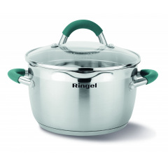 Кастрюля RINGEL Expert 20 см 3.5 л Хром (6723691) Миколаїв