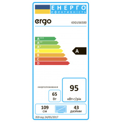 LED-телевизор ERGO 43GUS6500 (6815376) Київ