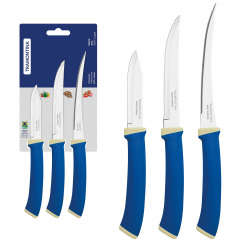 Набор ножей Tramontina FELICE 3 предмета Blue (6852762) Одеса