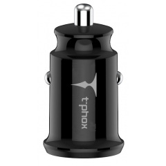 Автомобильное зарядное устройство T-PHOX Charger Set 2.4A Dual+MicroUSB cable 1.2m Black (6703390) Київ